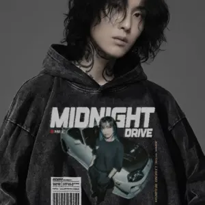 Home midnight drive hoodie – 90s street edition